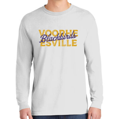 Voorheesville Blackbirds  - Heavyweight Ring Spun Long Sleeve Tee Thumbnail