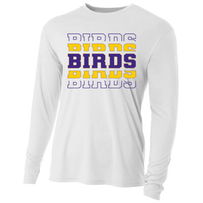 Voorheesville Repeating Birds - Youth Cooling Performance Long Sleeve Tee Thumbnail